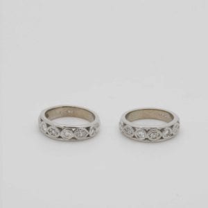 Sentimental Bespoke diamond rings – redesign