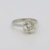 Bespoke solitaire diamond engagement ring