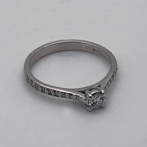 Ladies Bespoke White Gold Diamond Engagement Ring